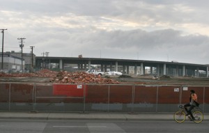 Warehouse demolished for UCSF hospital.