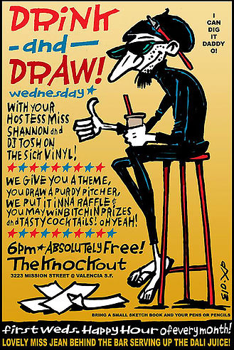 The Knockout: Drink and Draw Wednesday Happy Hour